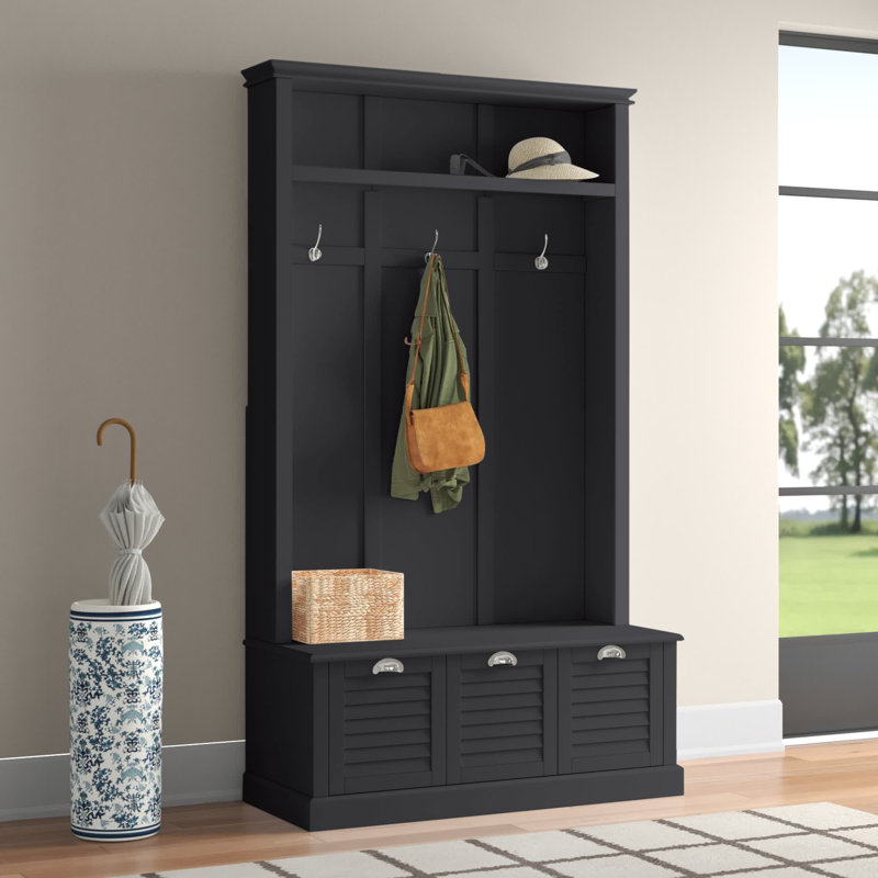 Three Posts™ Corte Hall Tree 42.5'' Wide with Bench & Reviews Wayfair